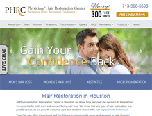 Tablet Screenshot of hairrestorationhouston.com